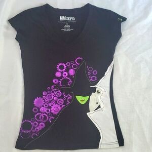 Wicked WOMEN'S COTTON Halloween Top T-Shirt size S
